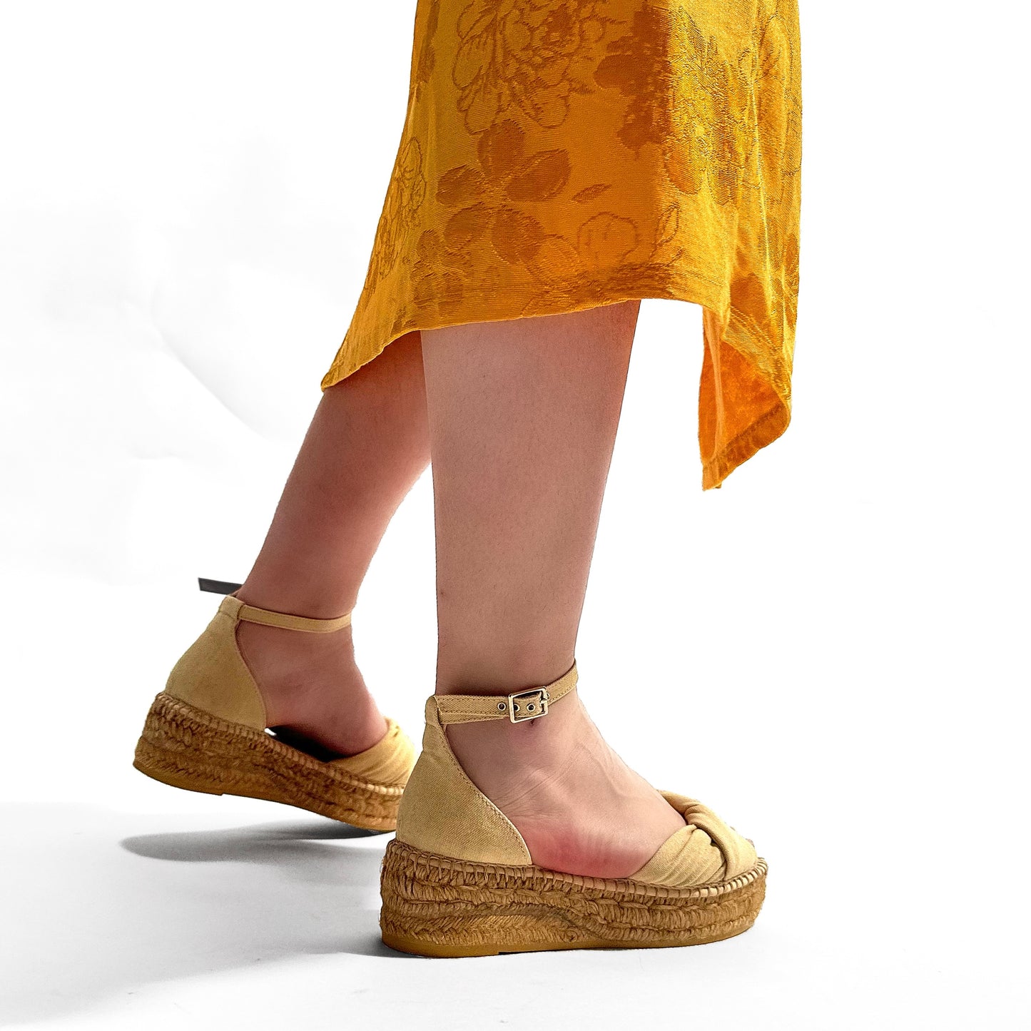 Sandalias de Esparto Gaimo Torgos Piqué Vainilla - imagen 8