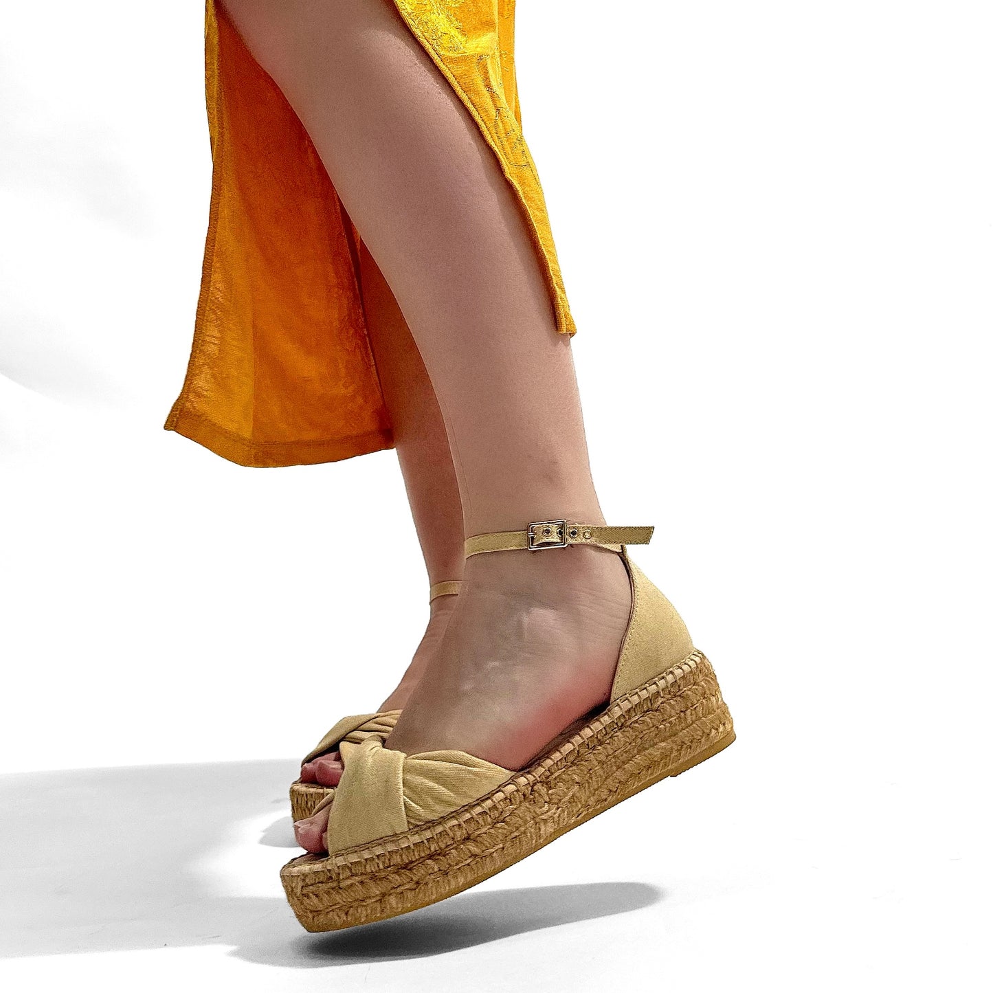 Sandalias de Esparto Gaimo Torgos Piqué Vainilla - imagen 2