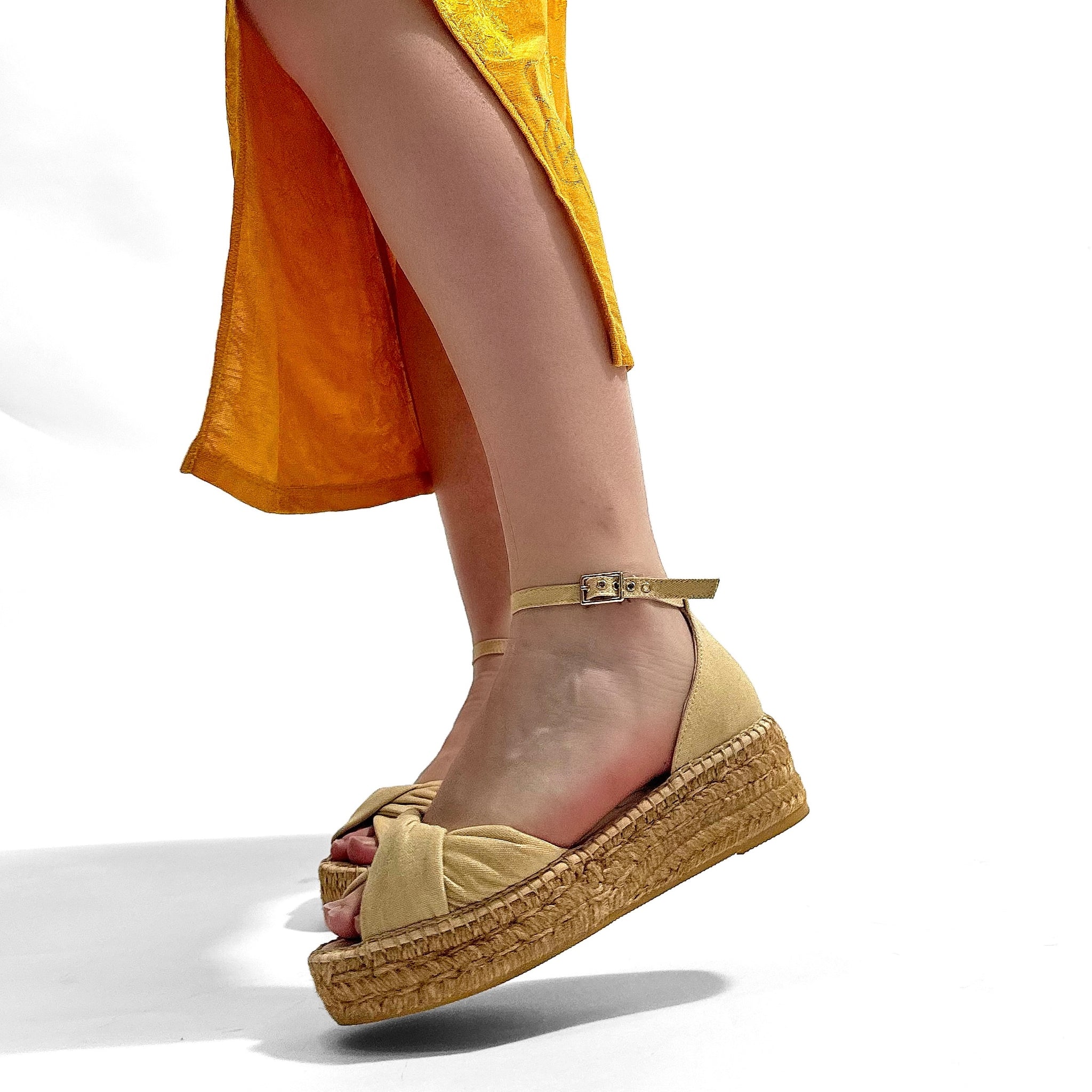 Sandalias de Esparto Gaimo Torgos Piqué Vainilla - imagen 2