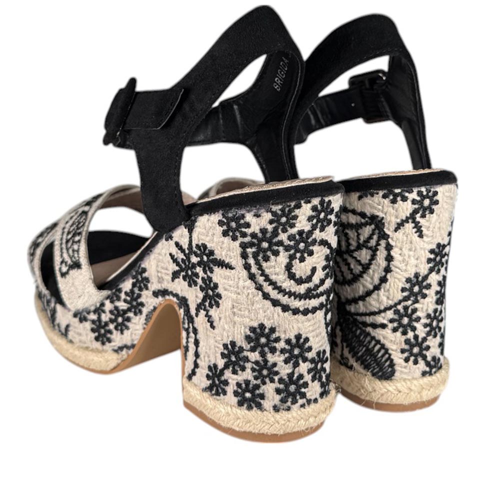 Sandalias de Esparto Mandarina Brígida Negro - imagen 7