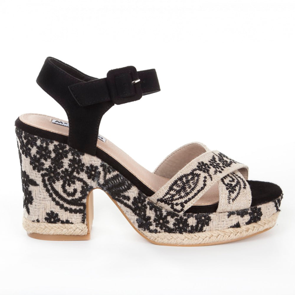 Sandalias de Esparto Mandarina Brígida Negro - imagen 9