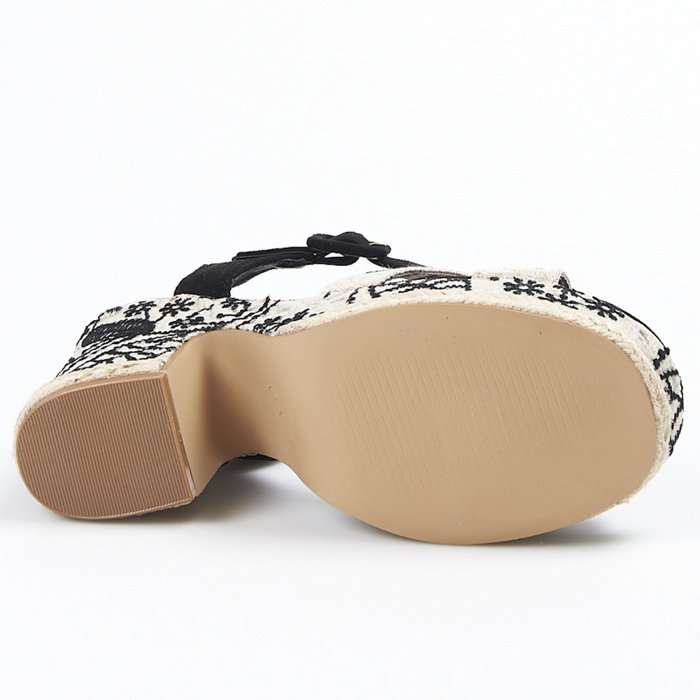 Sandalias de Esparto Mandarina Brígida Negro - imagen 14