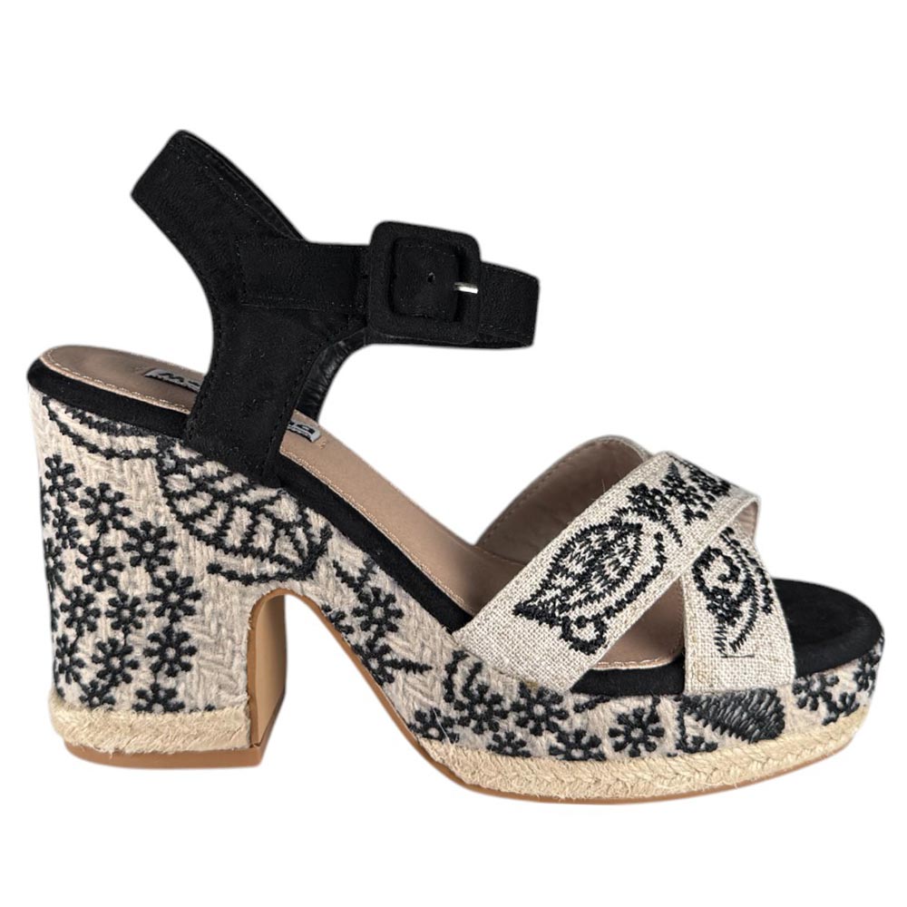 Sandalias de Esparto Mandarina Brígida Negro - imagen 1