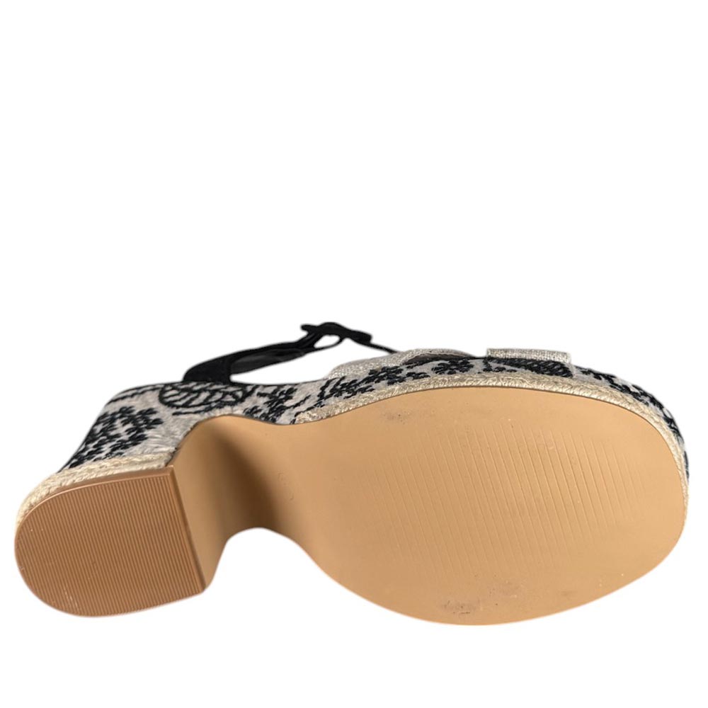 Sandalias de Esparto Mandarina Brígida Negro - imagen 8