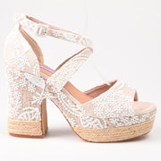 Sandalias de Esparto Mandarina Priscilla Blanco