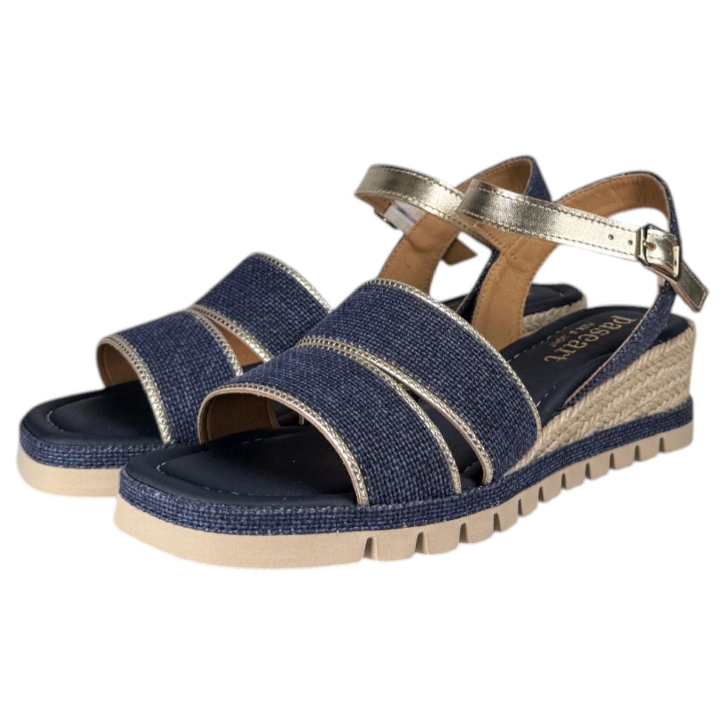 Sandalias de Esparto Paseart Cuña SR/ES938 Marino - imagen 5
