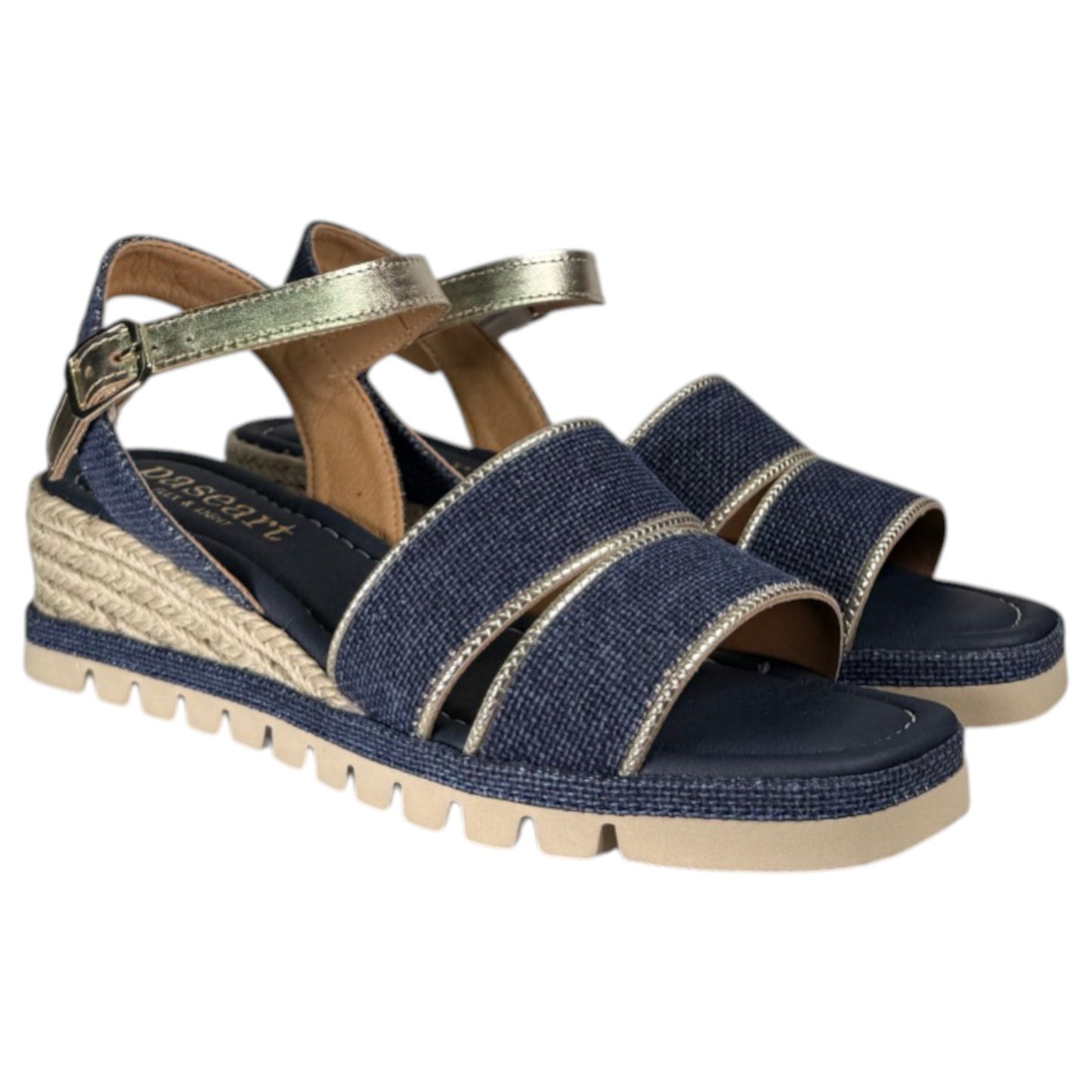 Sandalias de Esparto Paseart Cuña SR/ES938 Marino - imagen 3
