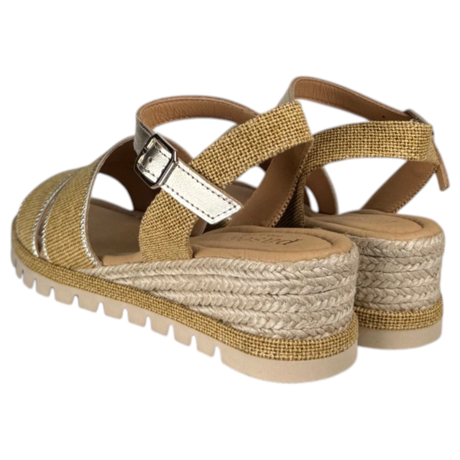Sandalias de Esparto Paseart Cuña SR/ES938 Mostaza - imagen 6