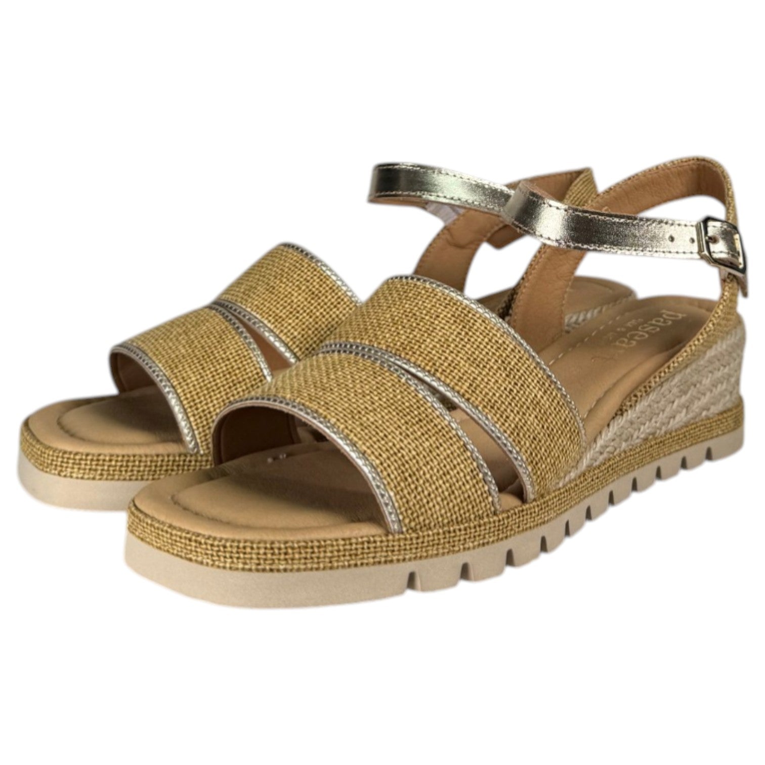Sandalias de Esparto Paseart Cuña SR/ES938 Mostaza - imagen 5