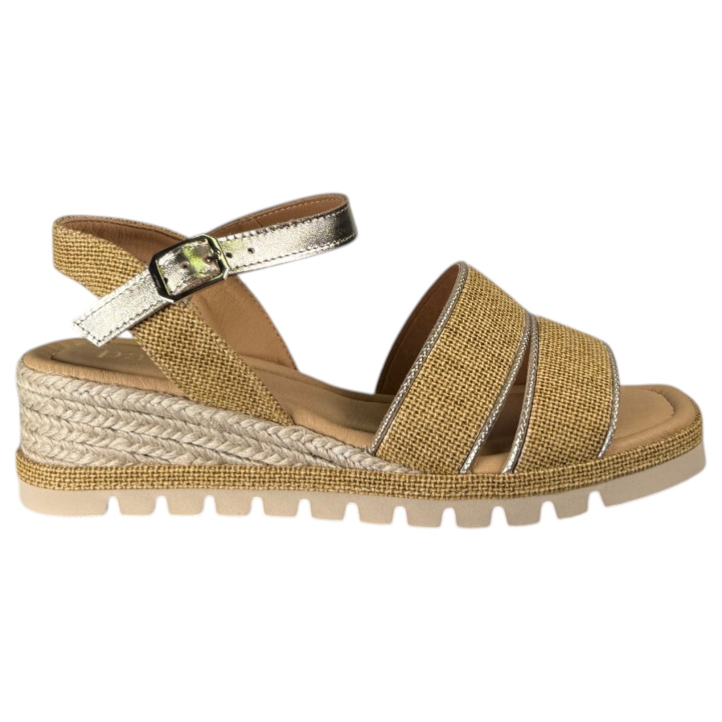 Sandalias de Esparto Paseart Cuña SR/ES938 Mostaza - imagen 1