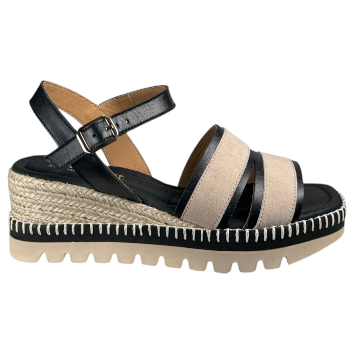 Sandalias de Esparto Paseart SRcI/NP-A938 Negro Taupe - imagen 1