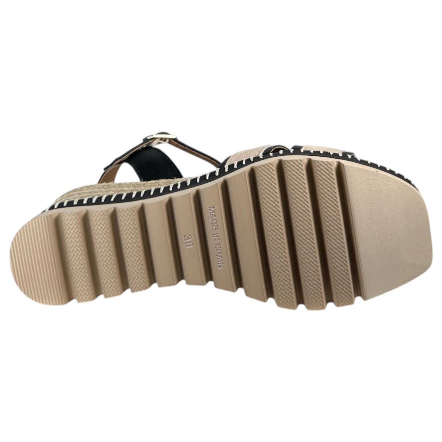 Sandalias de Esparto Paseart SRcI/NP-A938 Negro Taupe - imagen 7