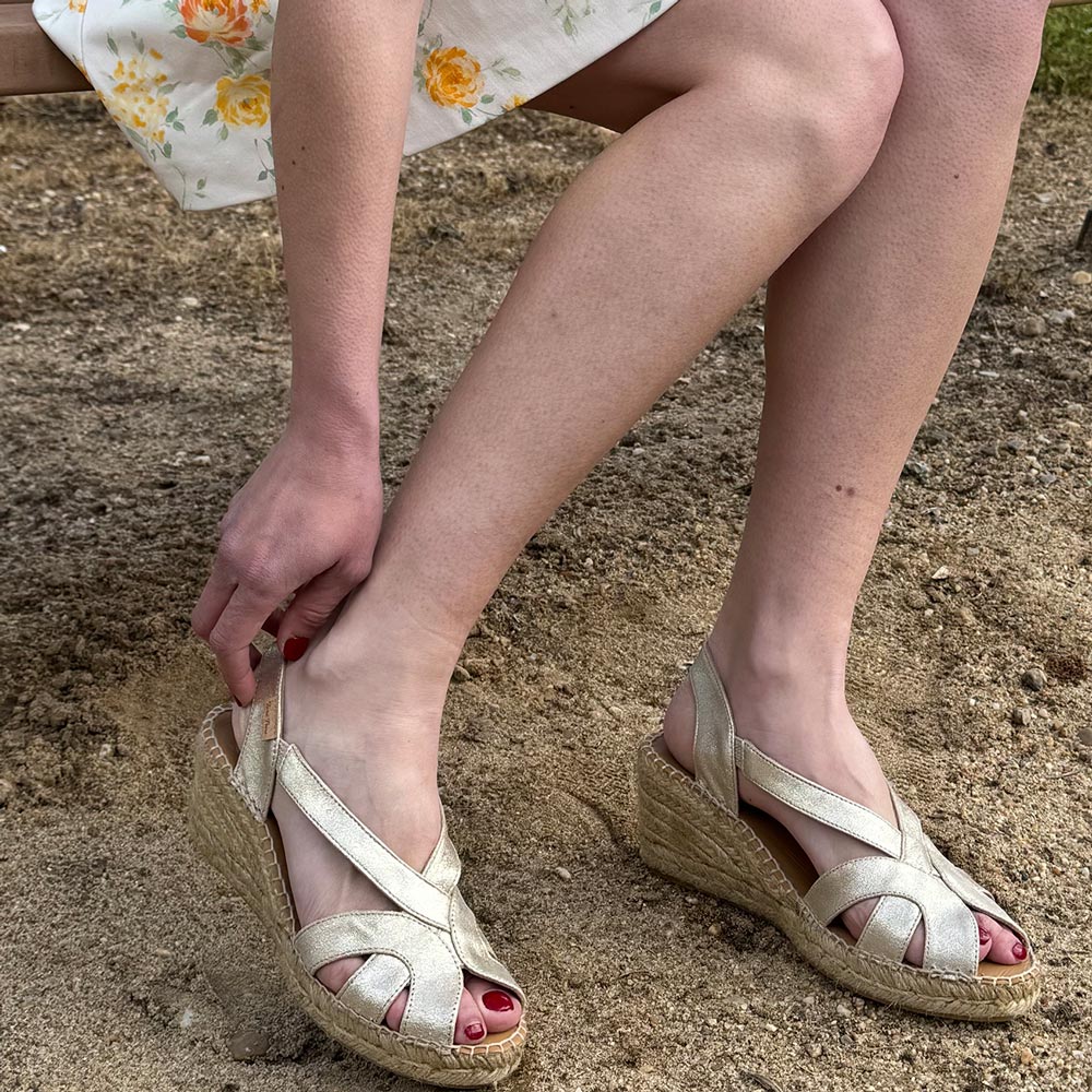 Sandalias de Esparto Toni Pons Lucia-As Champagne - imagen 4