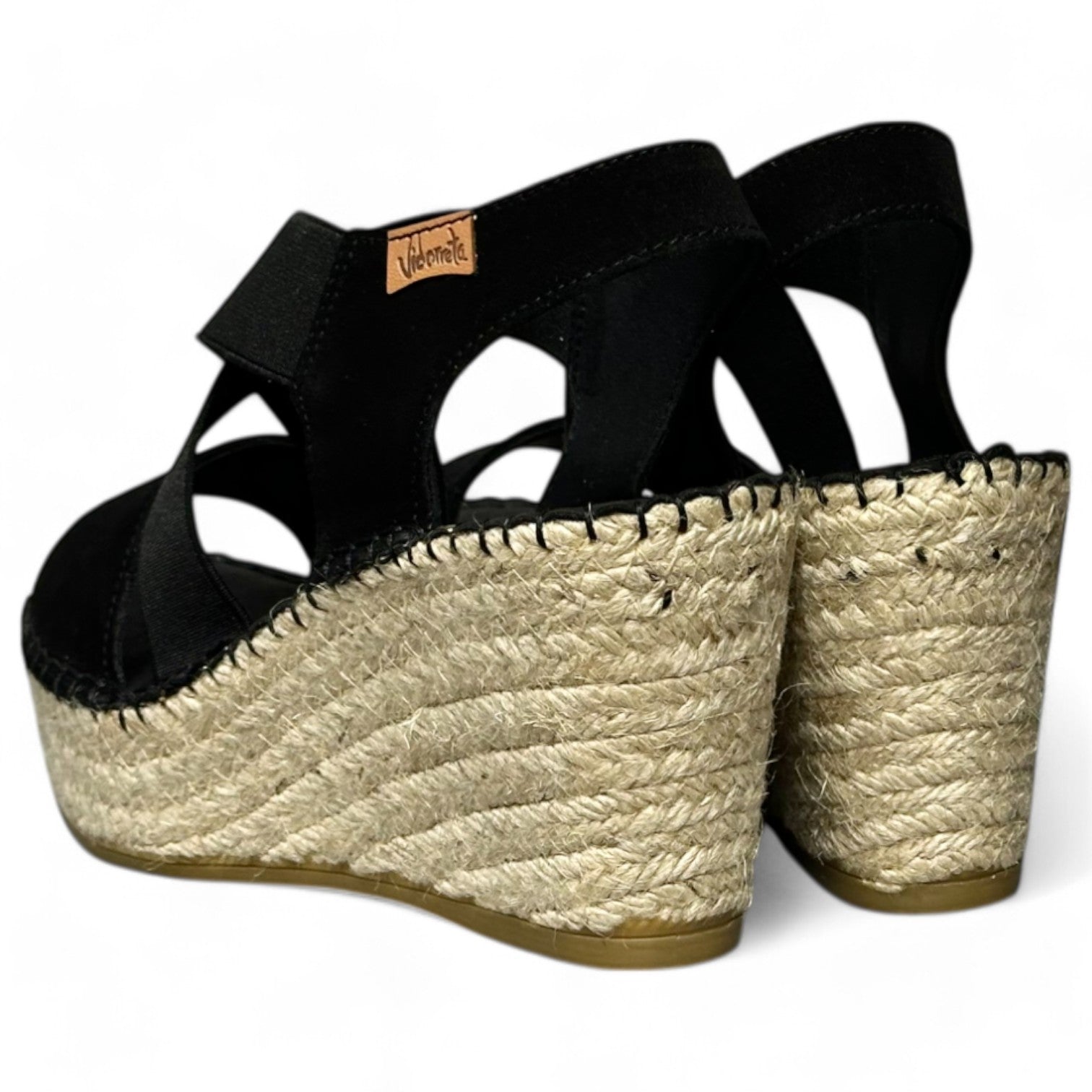 Sandalias de Esparto Vidorreta 36400 Serraje Negro - imagen 7
