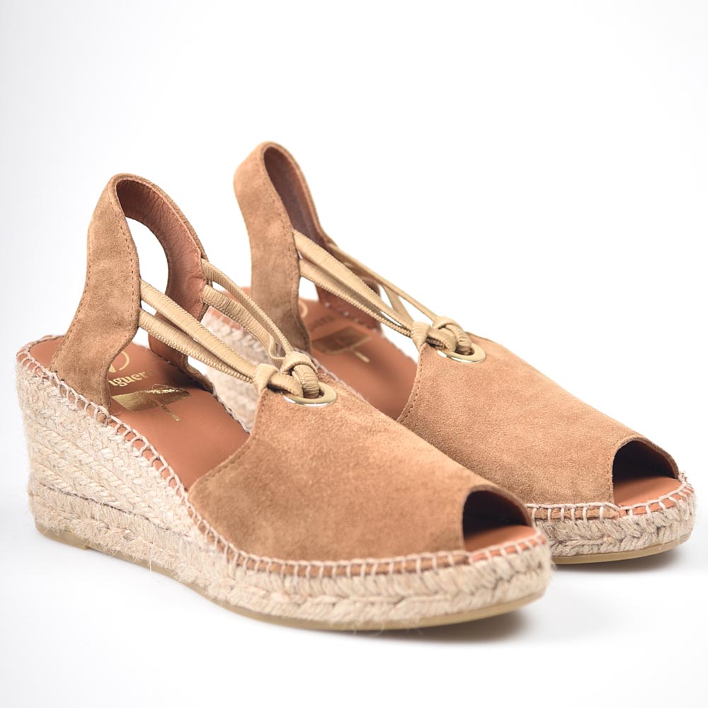 Sandalias de Esparto Viguera Vitelo 2143 Whisky - imagen 3