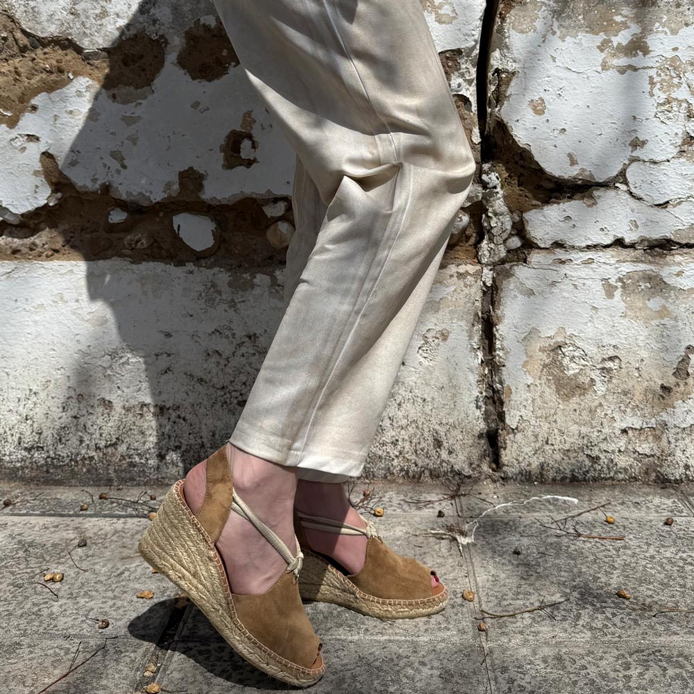 Sandalias de Esparto Viguera Vitelo 2143 Whisky - imagen 6