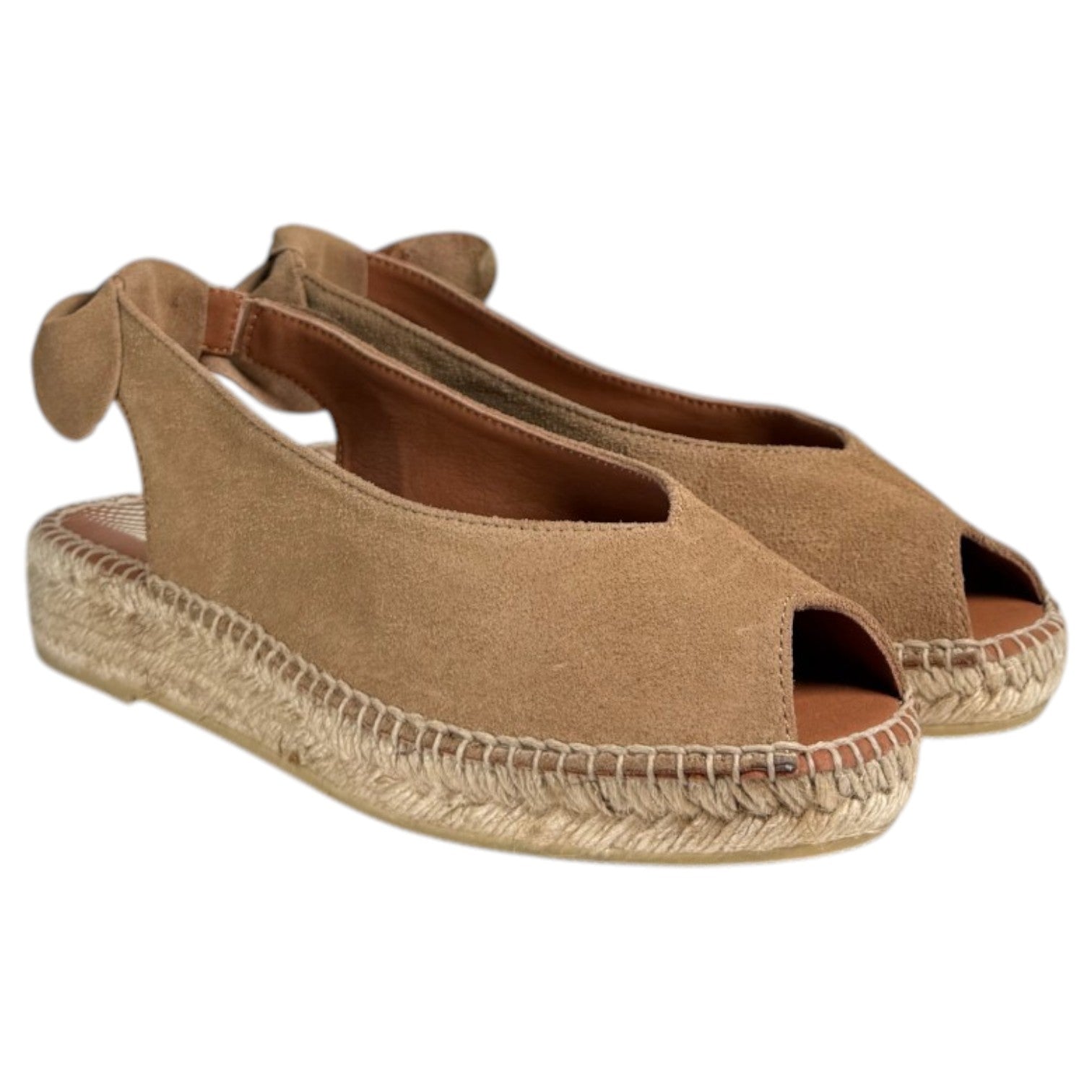 Sandalias de Esparto Viguera Vitelo 2232 Whisky - imagen 3