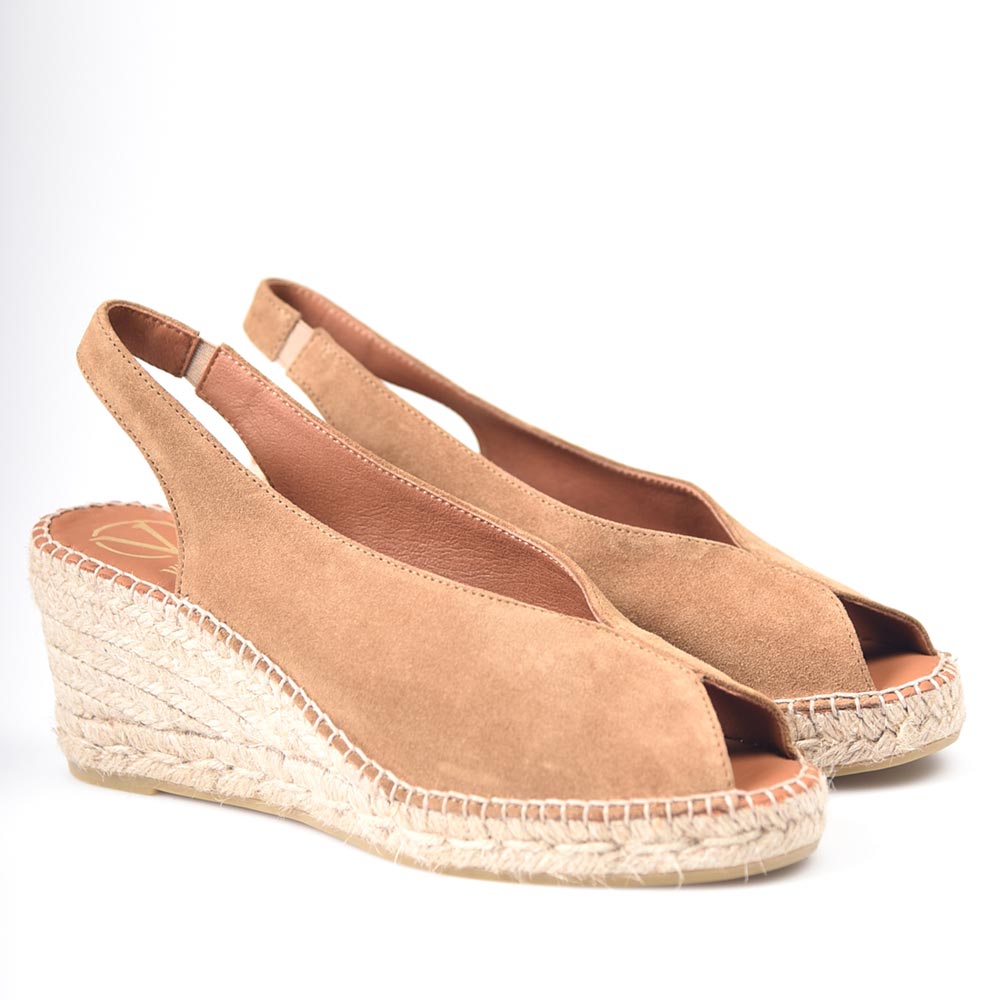 Sandalias de Esparto Viguera Vitelo 2127 Whisky - imagen 3