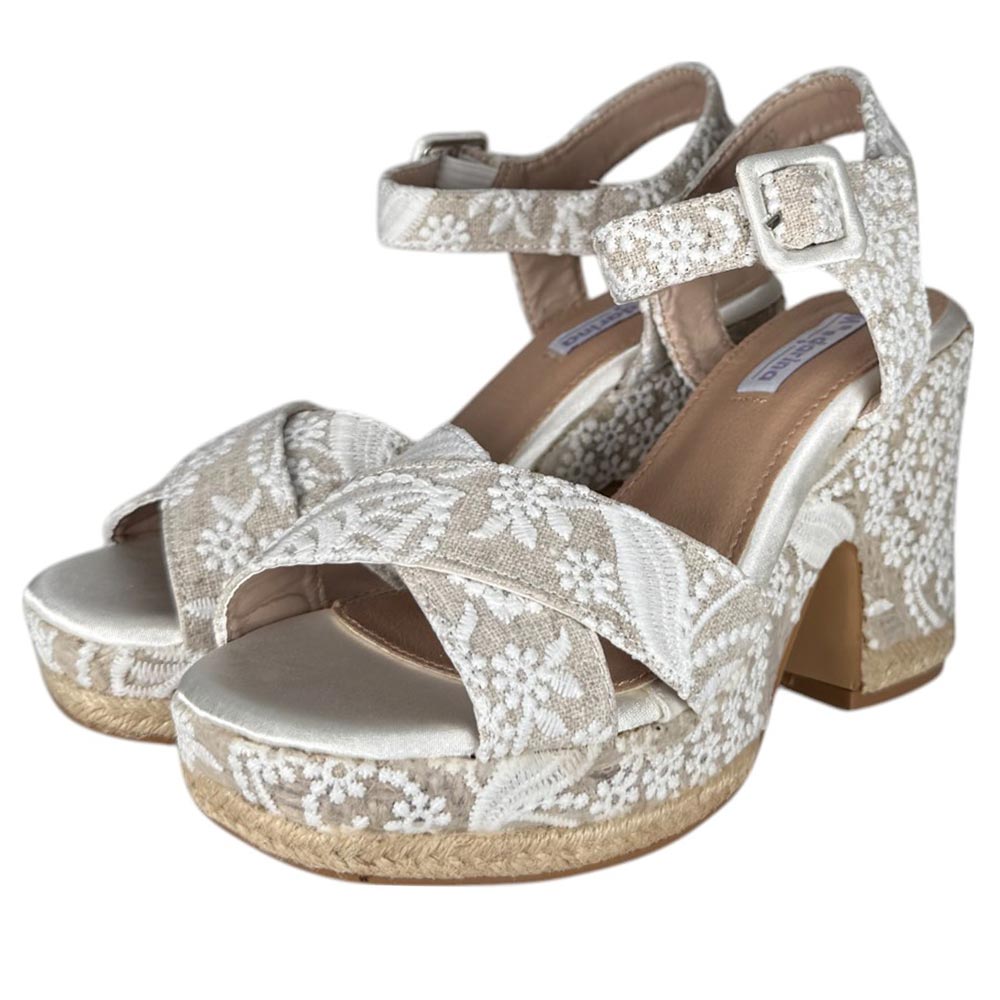 Sandalias de Novia Mandarina Beatriz Blanco - imagen 5