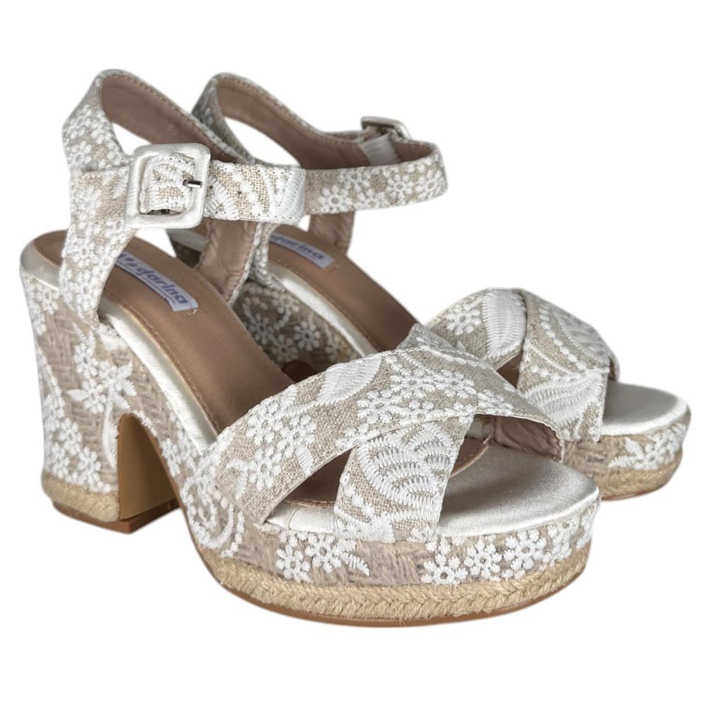 Sandalias de Novia Mandarina Beatriz Blanco - imagen 3