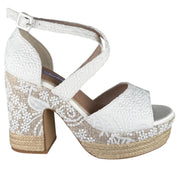 Sandalias de Novia Mandarina París Blanco