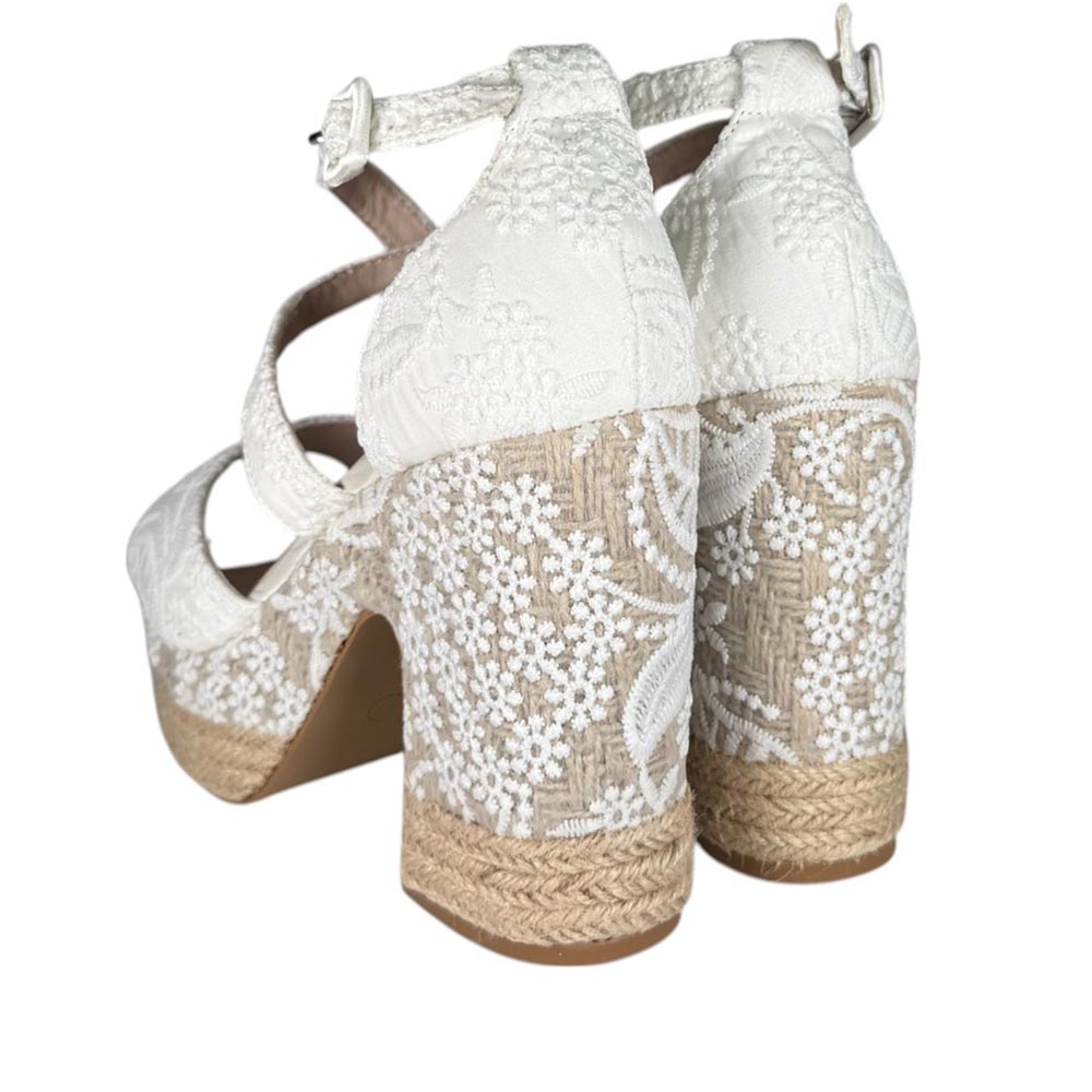 Sandalias de Novia Mandarina París Blanco - imagen 6