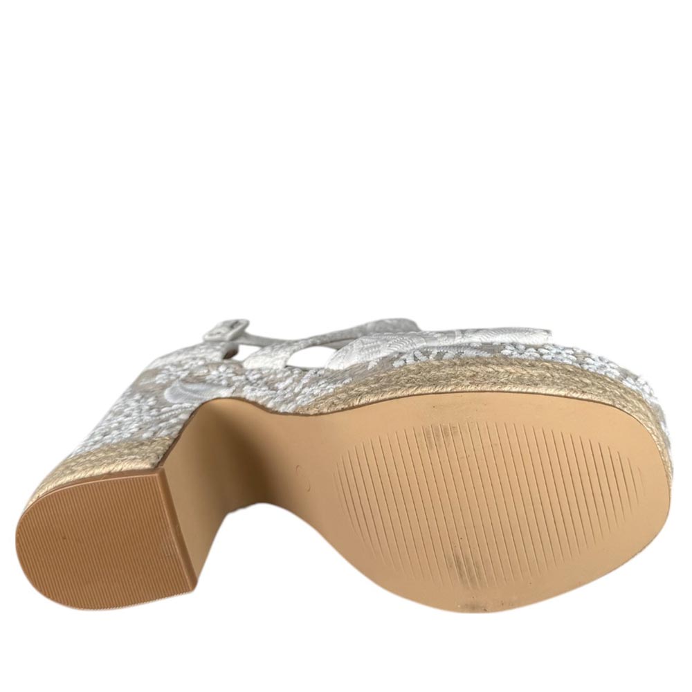 Sandalias de Novia Mandarina París Blanco - imagen 7