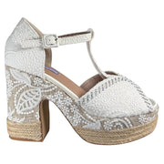 Sandalias de Novia Mandarina Perla Blanco