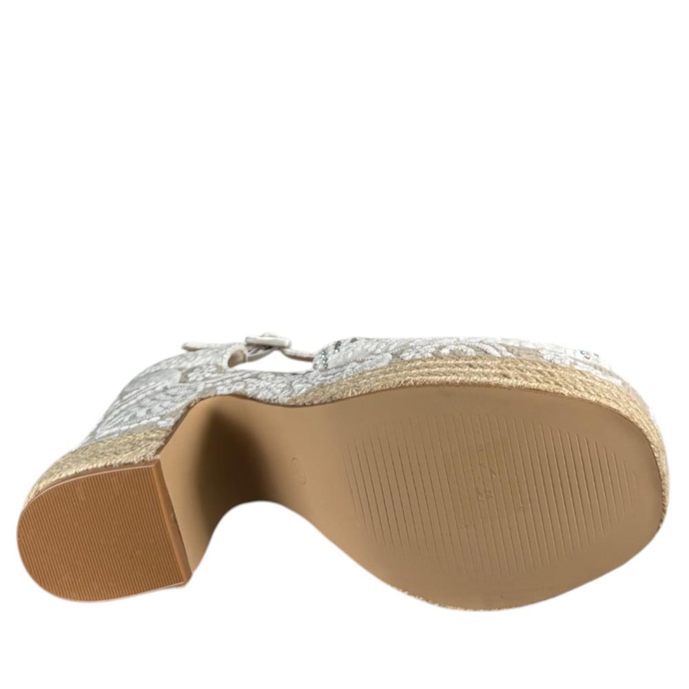 Sandalias de Novia Mandarina Perla Blanco - imagen 6
