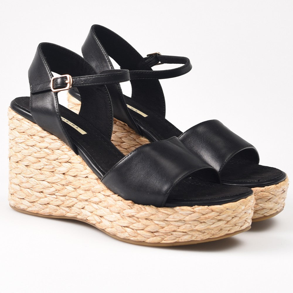 Sandalias de Rafia Corina M4340 Negro - imagen 2