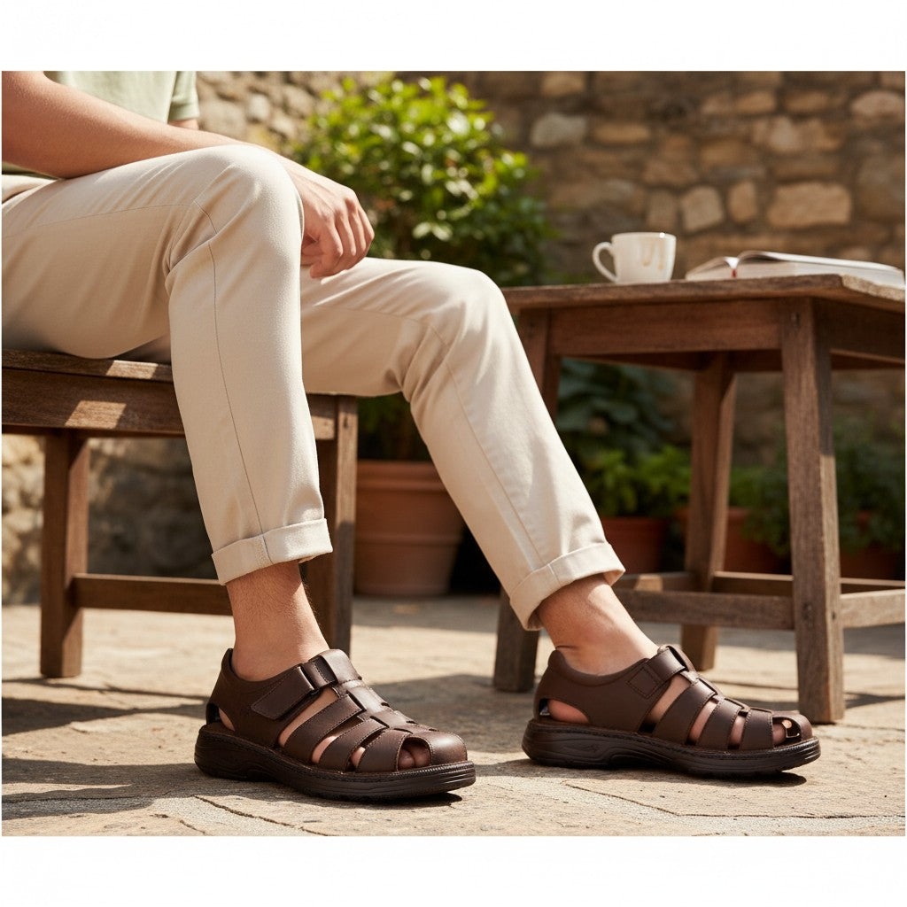 Sandalias Fluchos Azores F2199 Marrón - imagen 2