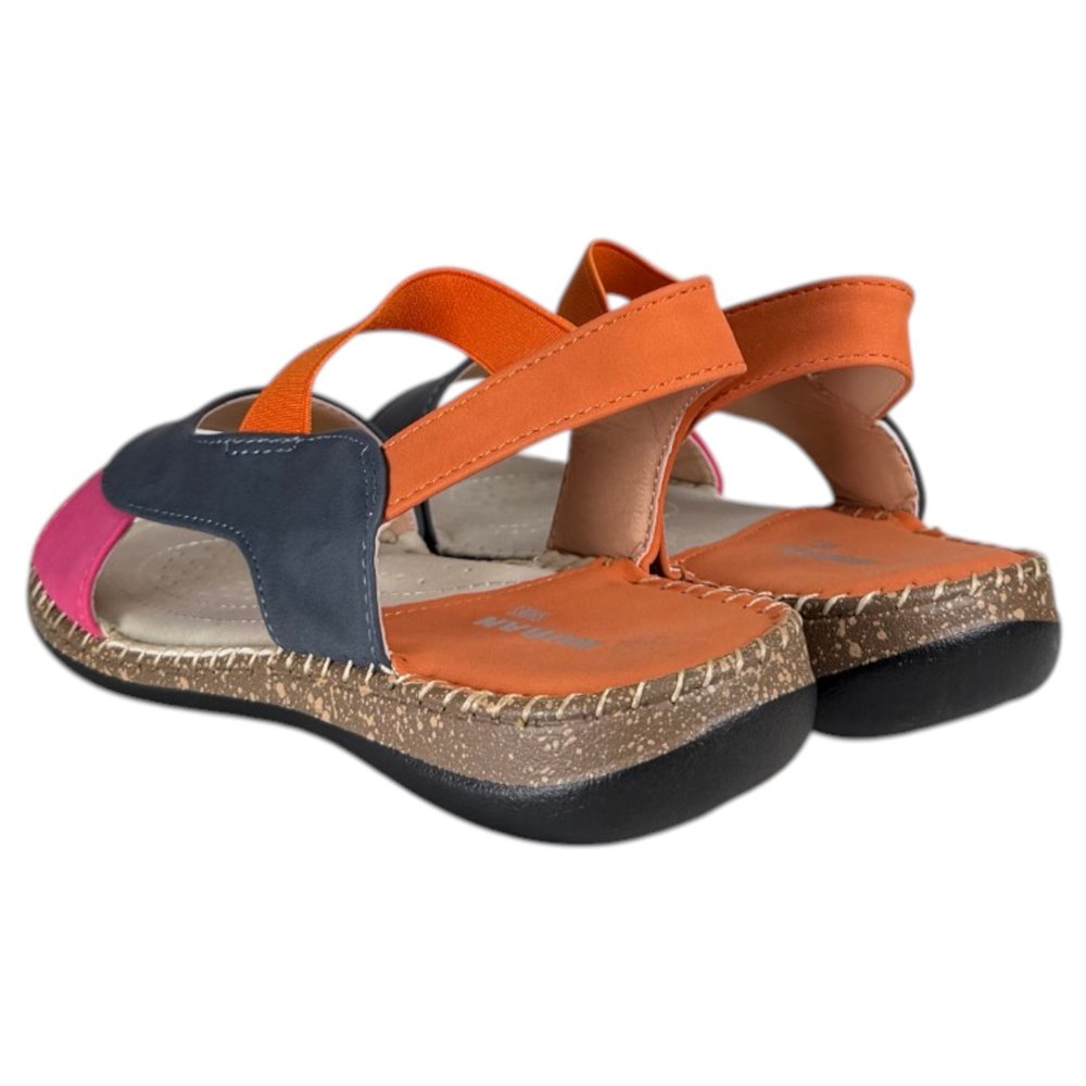 Sandalias Huran HN160 Naranja Fucsia - imagen 5