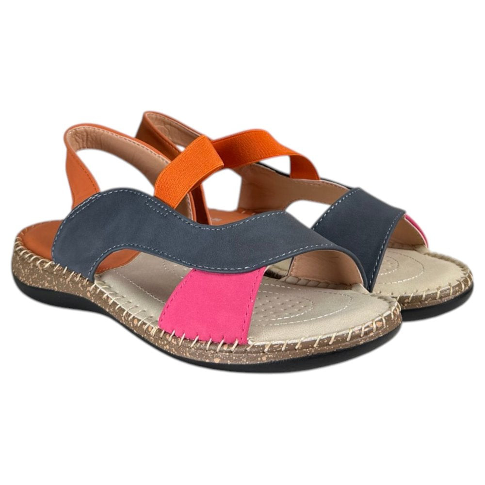 Sandalias Huran HN160 Naranja Fucsia - imagen 3