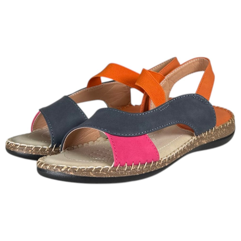 Sandalias Huran HN160 Naranja Fucsia - imagen 4