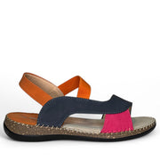 Sandalias Huran HN160 Naranja Marino Fucsia