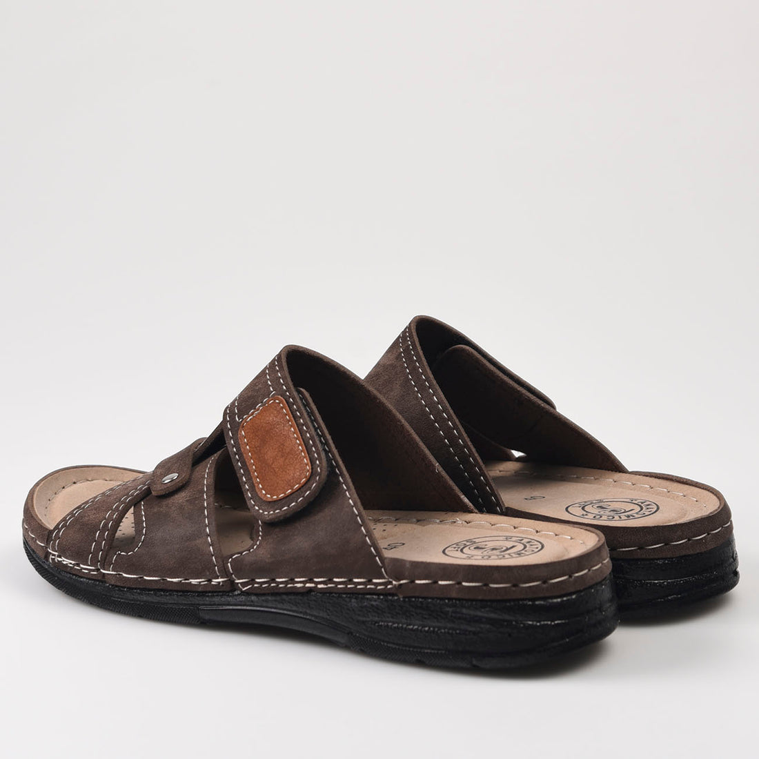 Sandalias Huran Pala Velcro 006-2 Marrón - imagen 4