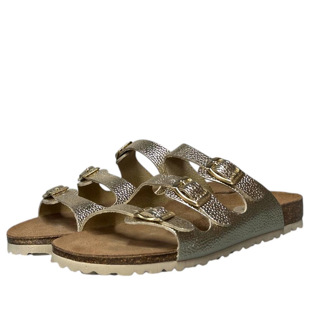 Sandalias Interbios 7231 Bugui Platino - imagen 4