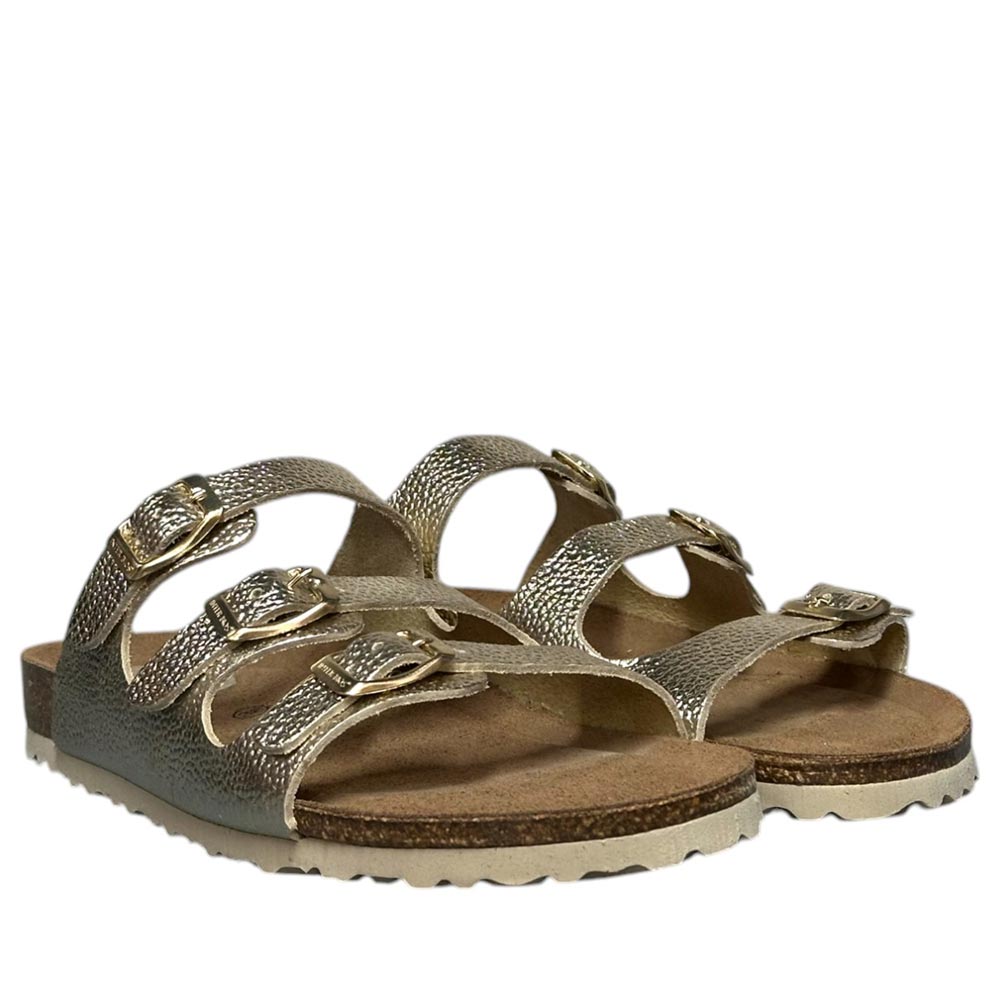 Sandalias Interbios 7231 Bugui Platino - imagen 3
