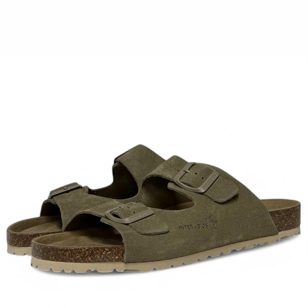 Sandalias Interbios 7600 Serraje Kaki - imagen 10