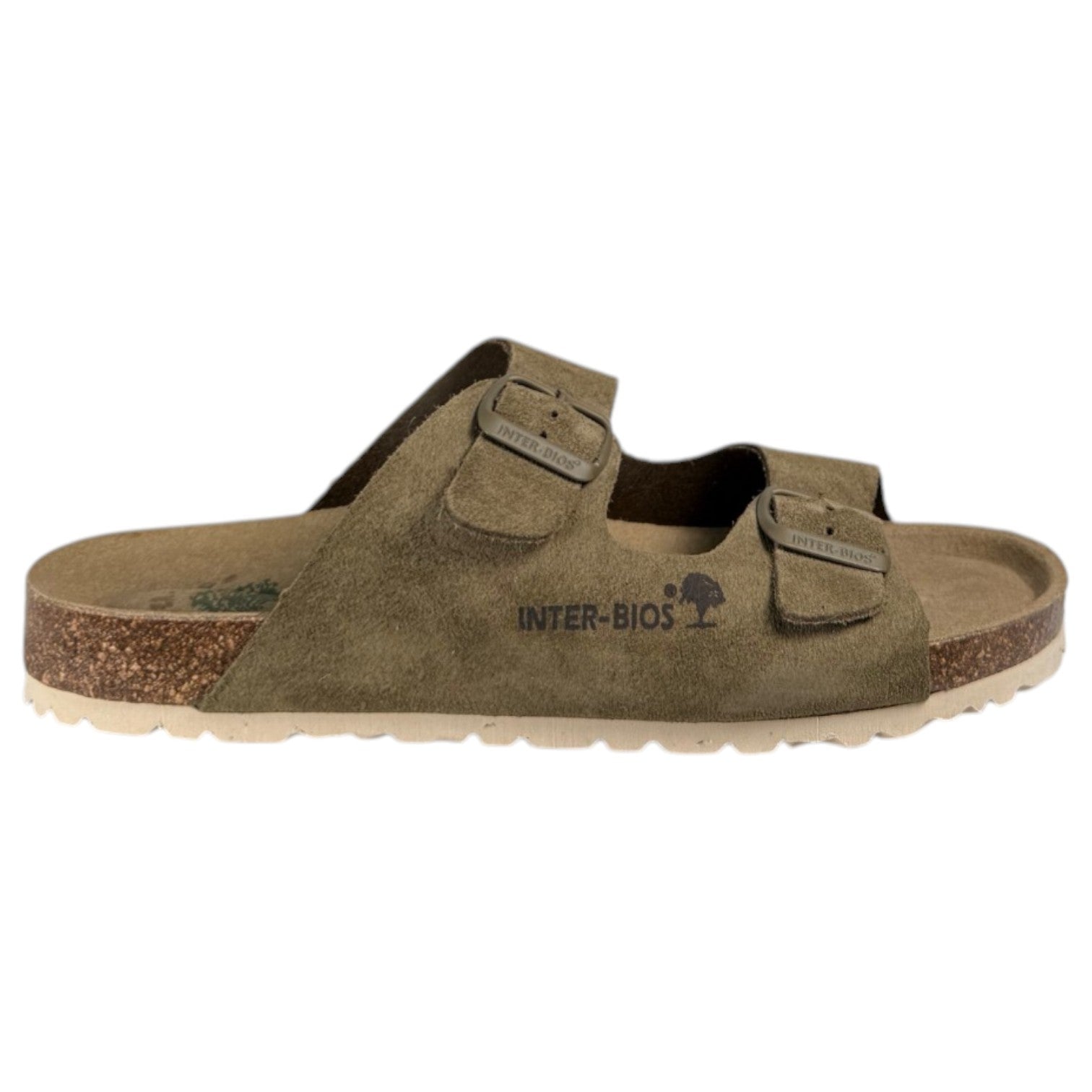 Sandalias Interbios 7600 Serraje Kaki - imagen 1