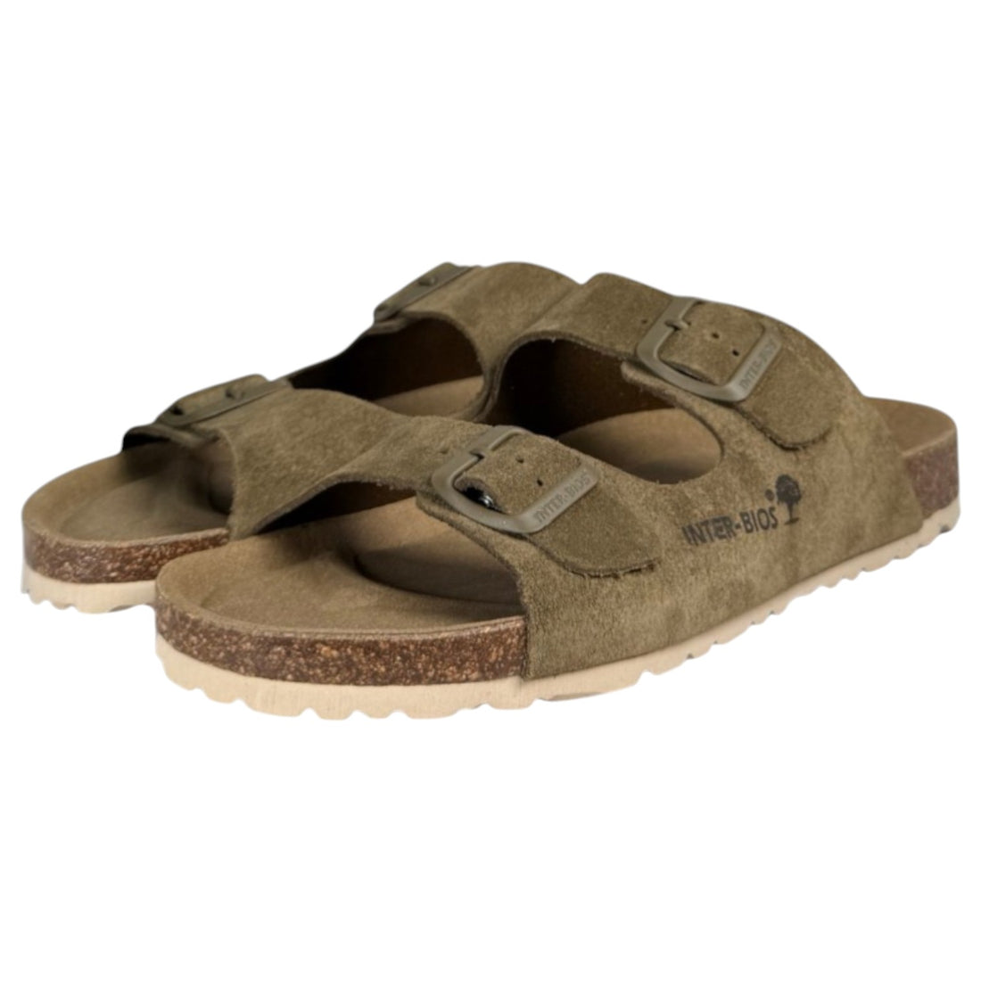 Sandalias Interbios 7600 Serraje Kaki - imagen 5