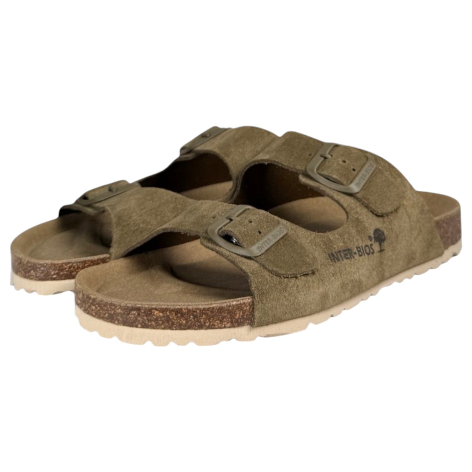 Sandalias Interbios 7600 Serraje Kaki - imagen 5