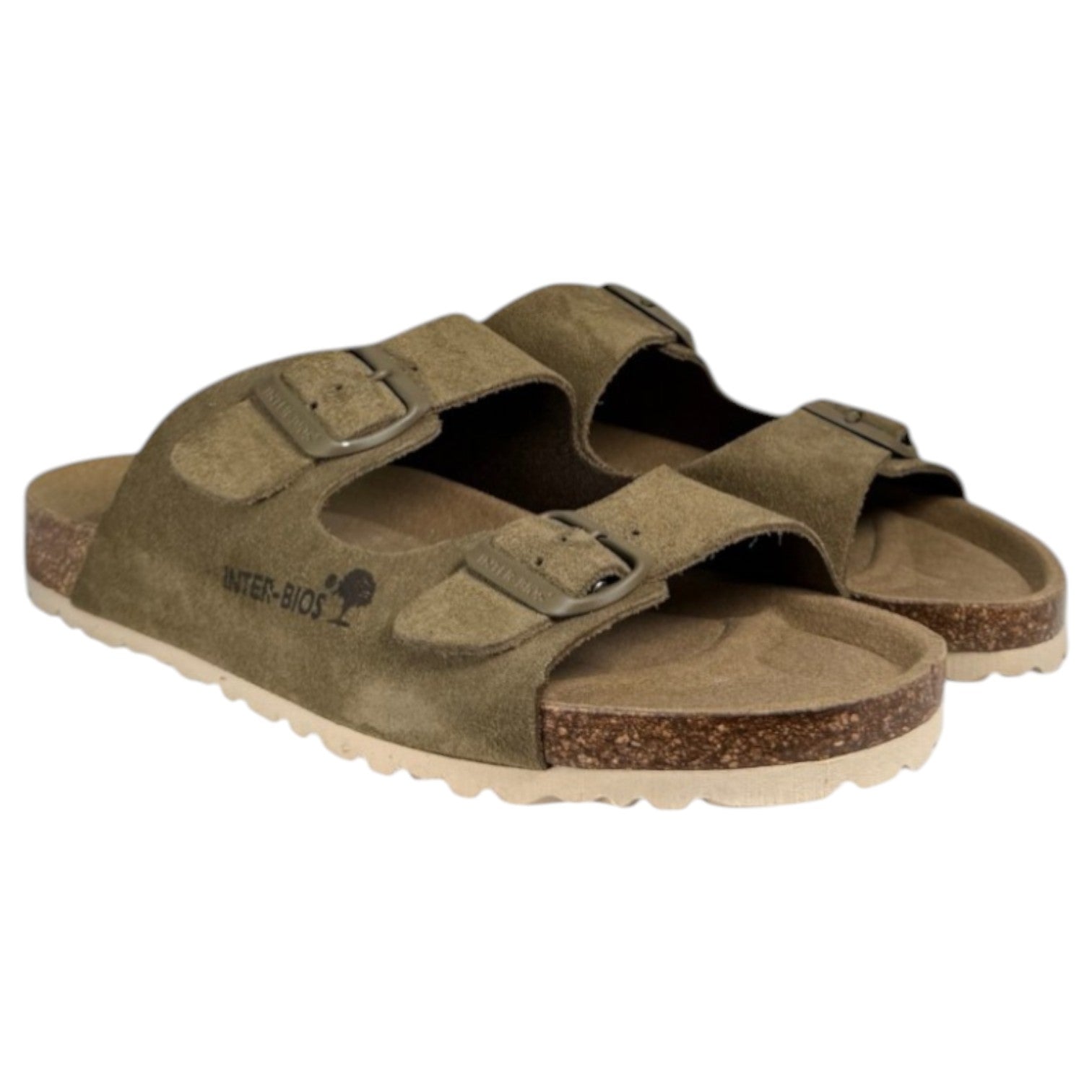 Sandalias Interbios 7600 Serraje Kaki - imagen 3
