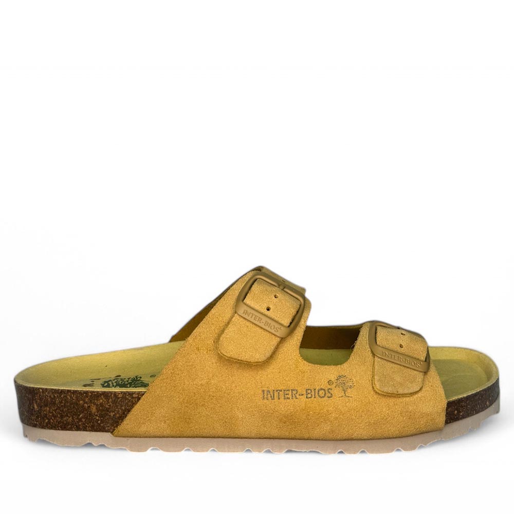 Sandalias Interbios 7600 Serraje Mostaza - imagen 1