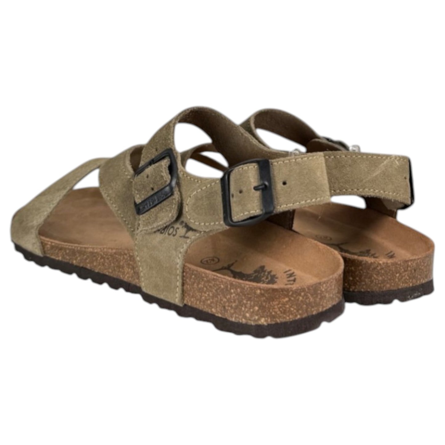 Sandalias Interbios 9557 Serraje Kaki - imagen 6
