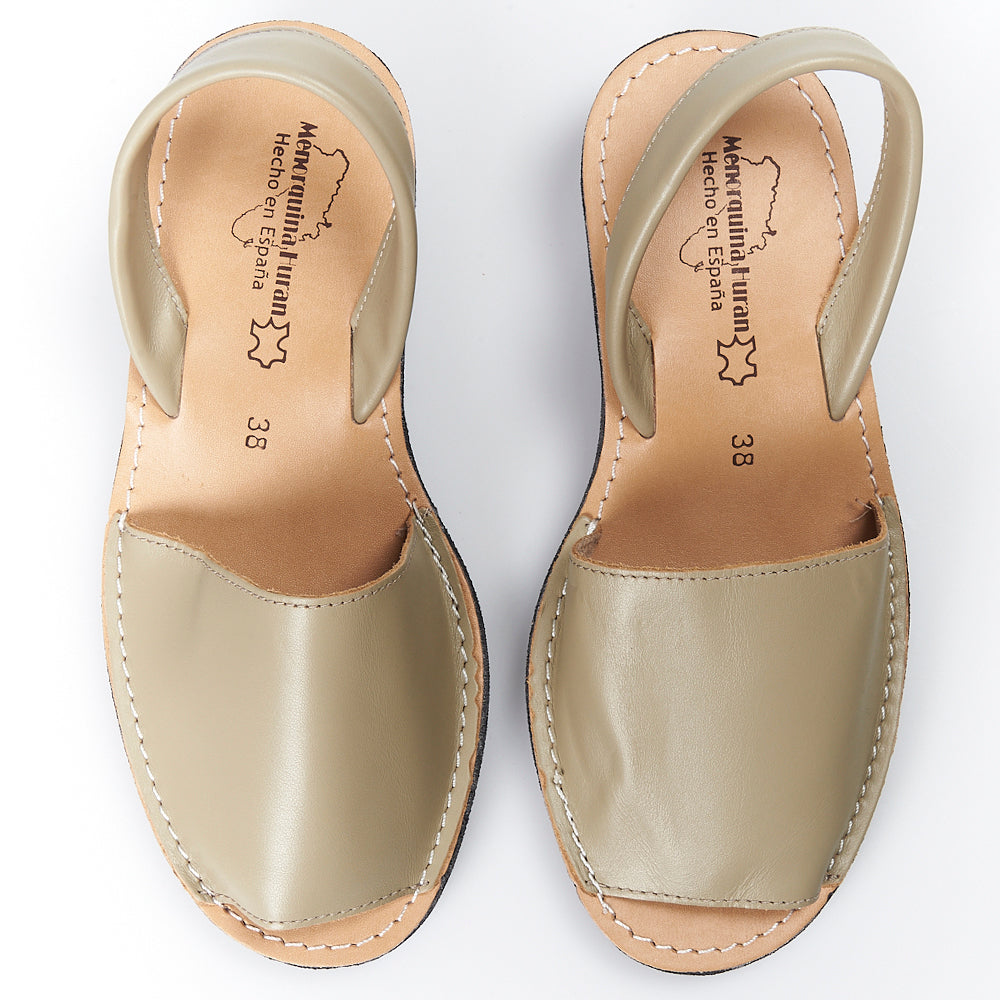 Sandalias Menorquinas Cuña Beige - imagen 3