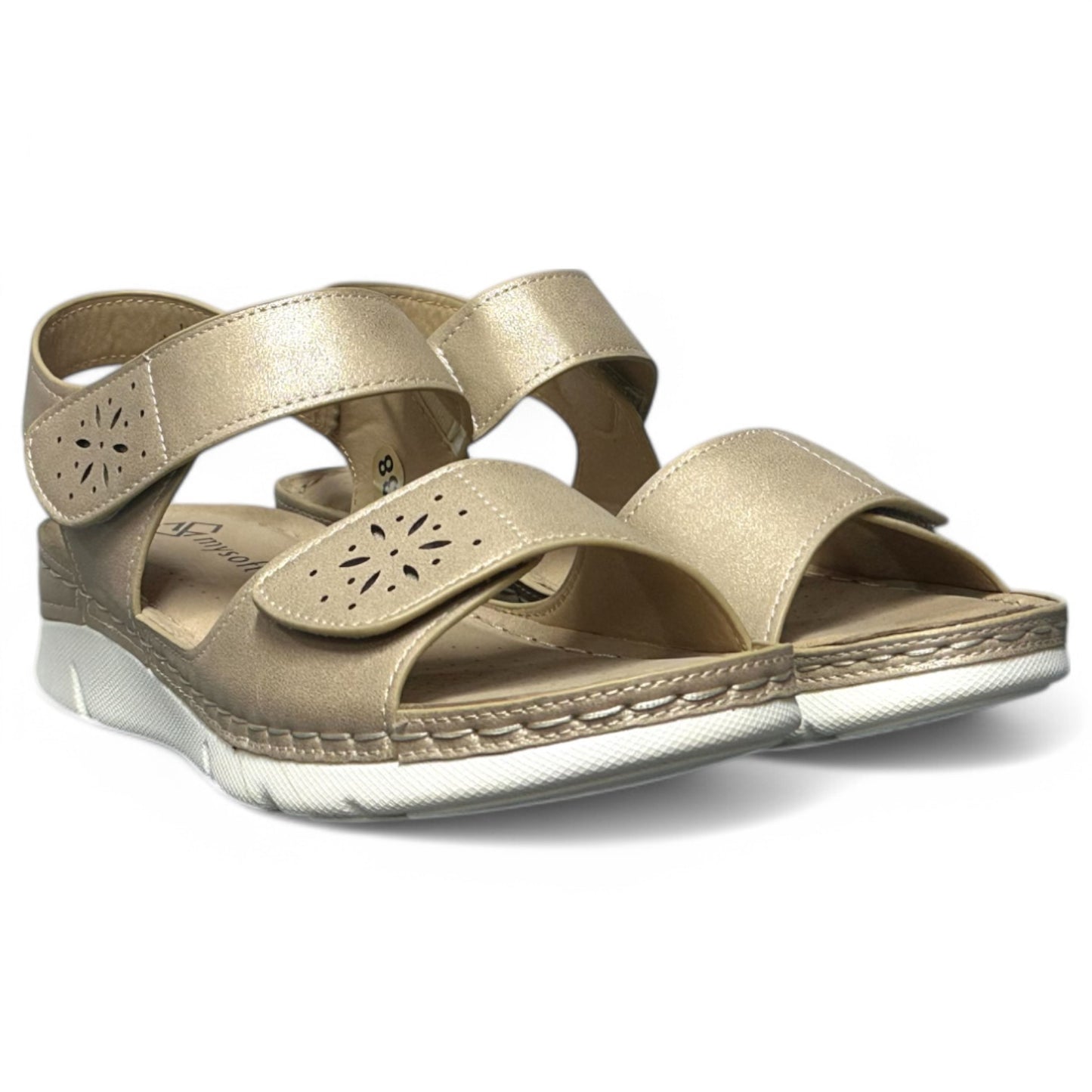 Sandalias Mysoft 23M024 Beige - imagen 2