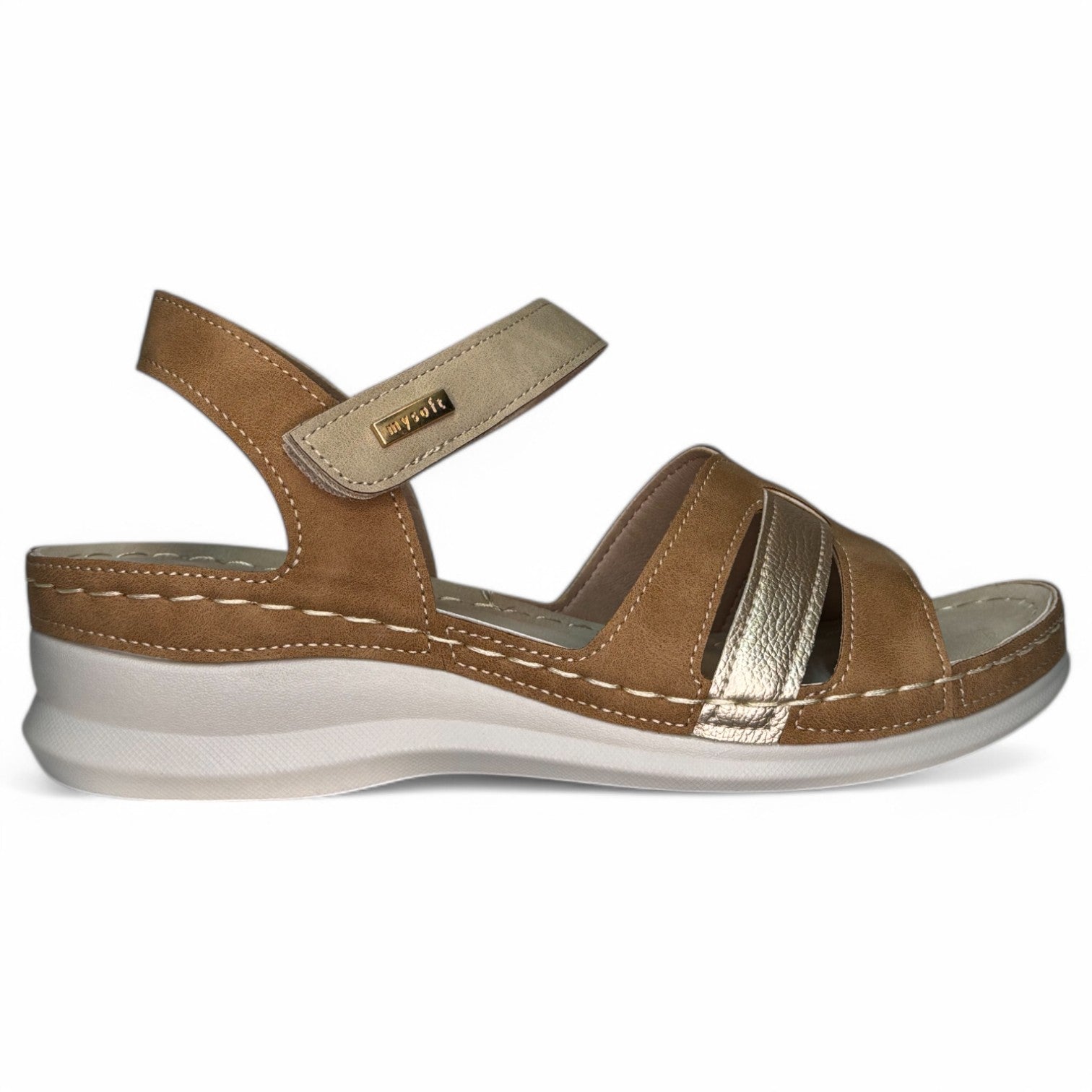Sandalias Mysoft 25M015 Cuero - imagen 1