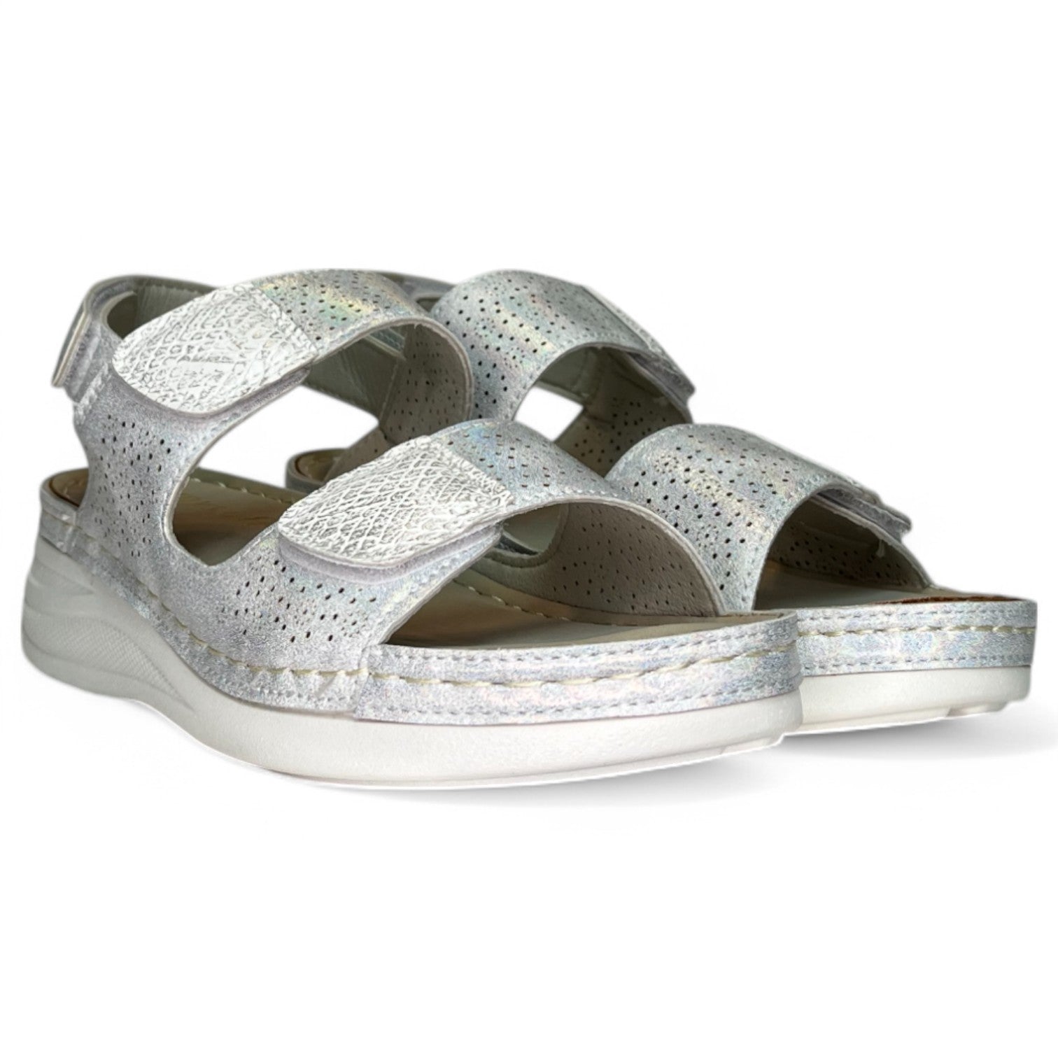 Sandalias Mysoft 25M032 Plata - imagen 2