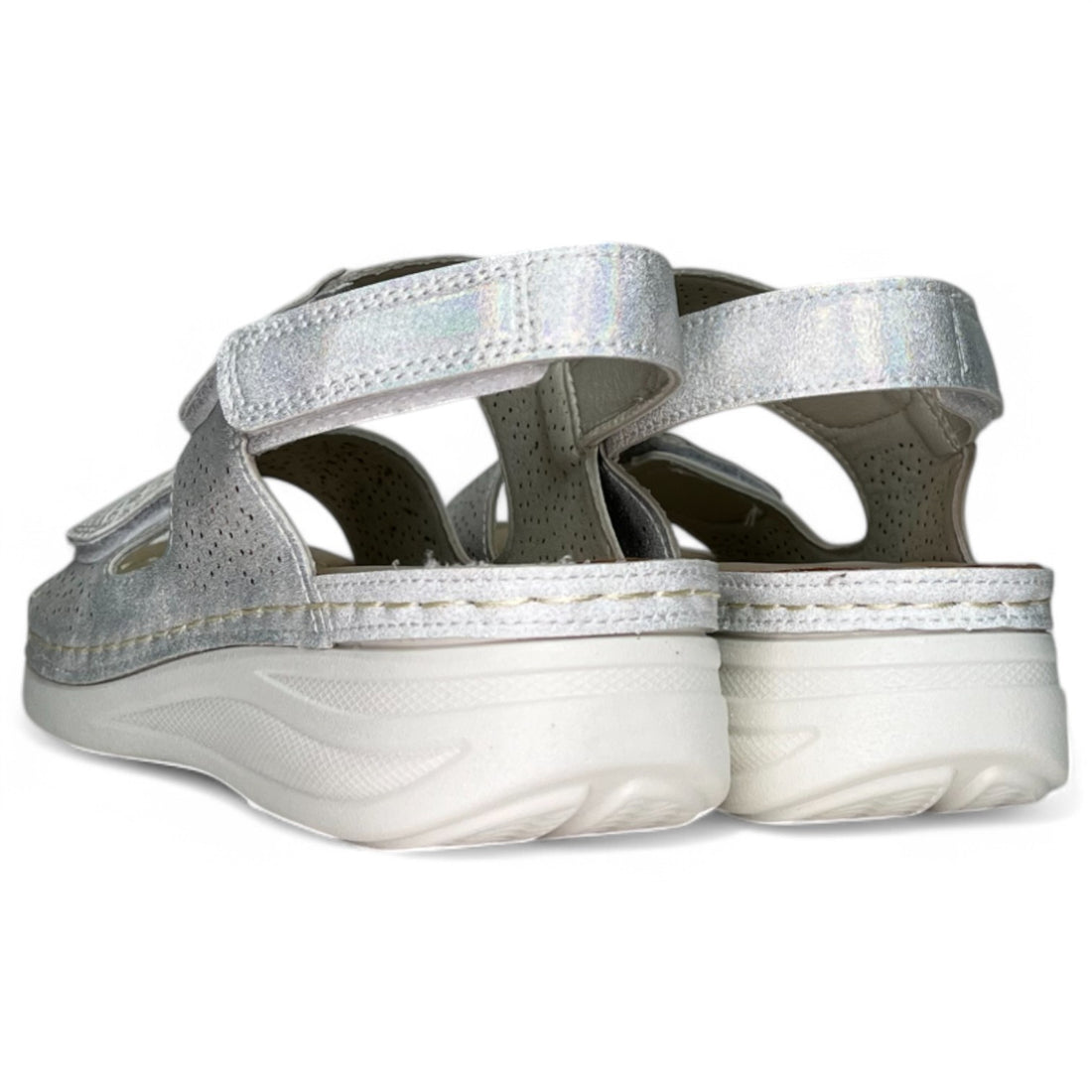 Sandalias Mysoft 25M032 Plata - imagen 4